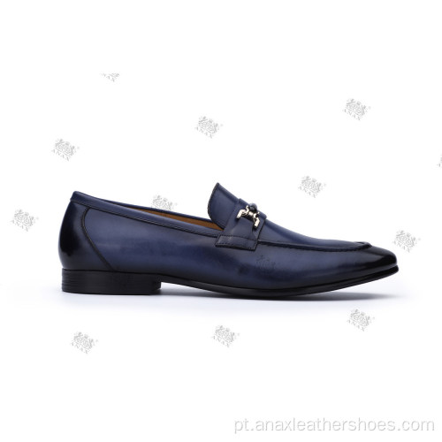 Novos sapatos masculinos mocassins de couro oxfords casuais